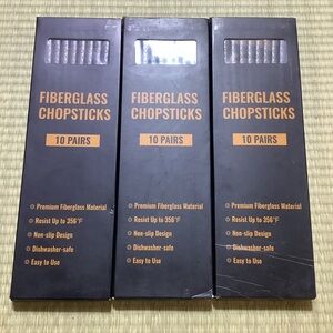 Fiberglass Chopsticks Set - Black